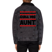 My Favorite People Call Me Aunt Blue Unisex Sherpa-lined Denim Jacket | Artistshot