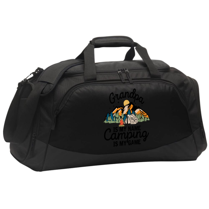 Limited Edition Grandpa Is My Name Camping Active Duffel | Artistshot