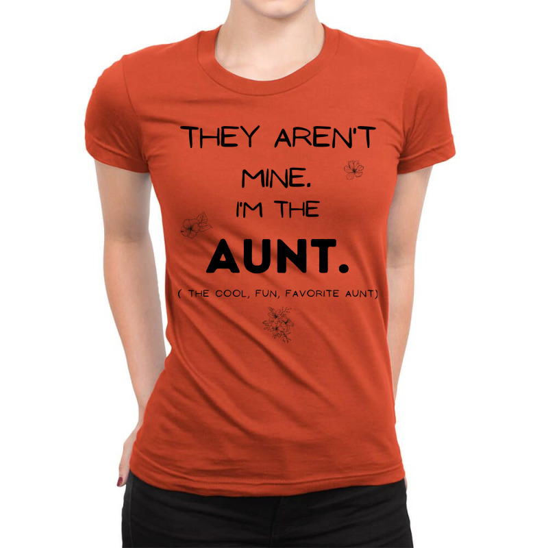 Women Aunt S Funny Letter Print Tee Aunt Gift Idea Ladies Fitted T-Shirt by aynayenye | Artistshot