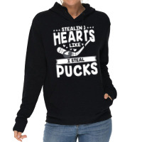 Valentines Day Hockey Stealing Hearts Kids Toddler Lightweight Hoodie | Artistshot