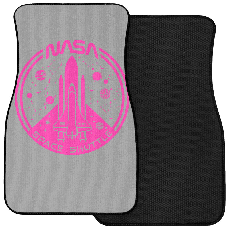 Space Shuttle Hot Pink Emblem Aesthetic Front Car Mat | Artistshot