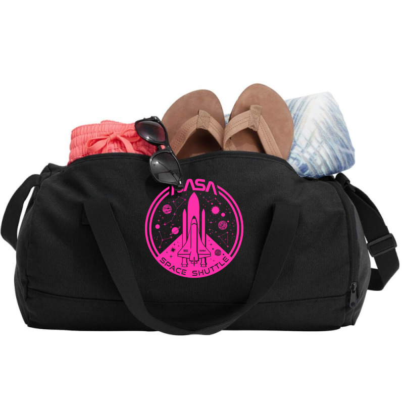 Space Shuttle Hot Pink Emblem Aesthetic Duffel Bag | Artistshot