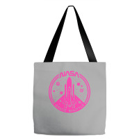 Space Shuttle Hot Pink Emblem Aesthetic Tote Bags | Artistshot