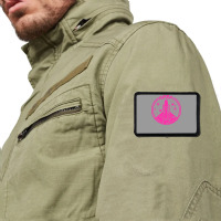 Space Shuttle Hot Pink Emblem Aesthetic Rectangle Patch | Artistshot