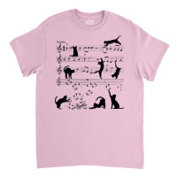 Cat Playing Clef Notes Piano Music Funny Musical C Classic T-shirt | Artistshot