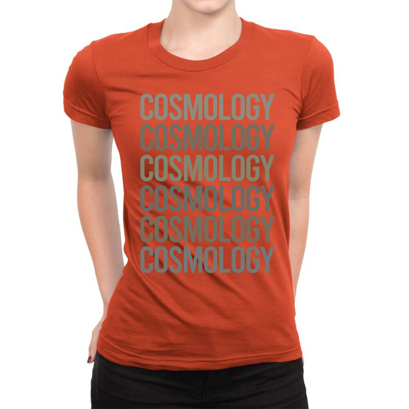 Gray Text Art Cosmology Hipster Ladies Fitted T-Shirt by brownscrelia1 | Artistshot