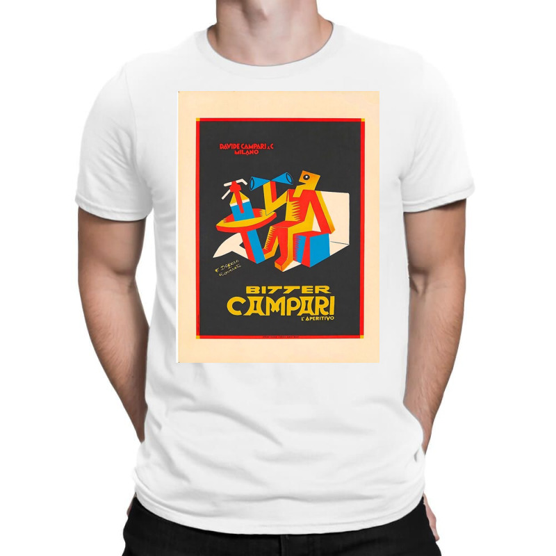 Bitter Campari By Fortunato Depero (1892 1960) T-Shirt by ronaldojon | Artistshot