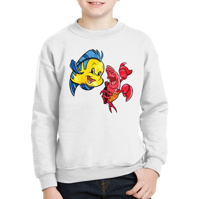 Flounder And Sebastian Youth Sweatshirt | Artistshot