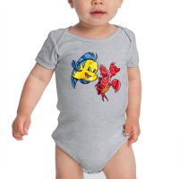 Flounder And Sebastian Baby Bodysuit | Artistshot