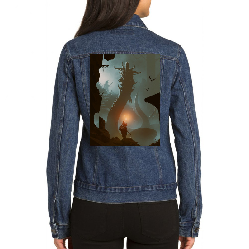 Hunt Ladies Denim Jacket by kalmahul | Artistshot