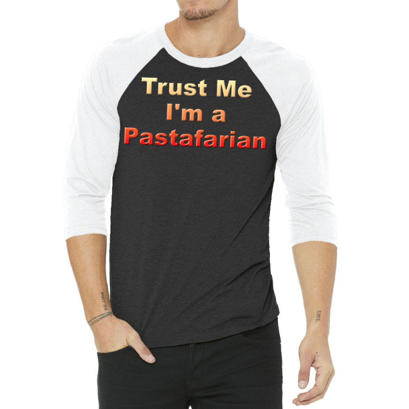 Trust Me Im A Pastafarian Aesthetic 3/4 Sleeve Shirt | Artistshot