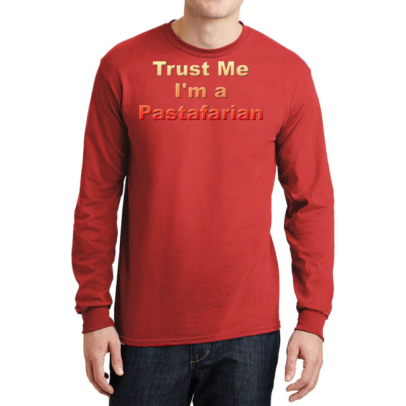 Trust Me Im A Pastafarian Aesthetic Long Sleeve Shirts | Artistshot