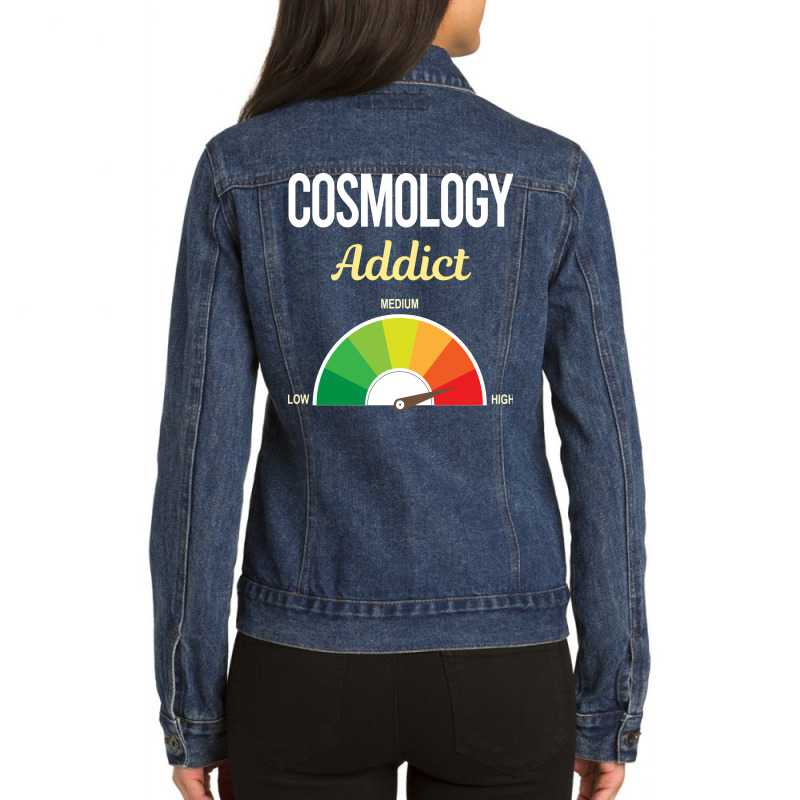 Funny Addict Cosmology Yellow Ladies Denim Jacket by betheysoyars2 | Artistshot