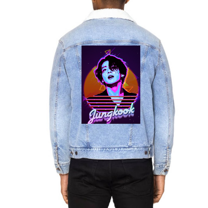 Jungkook Retro Unisex Sherpa-lined Denim Jacket | Artistshot