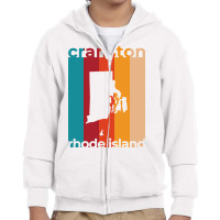 Hot Trend Cranston Rhode Island Retro Youth Zipper Hoodie | Artistshot