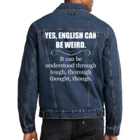 English Teacher Appreciation Gifts   English Can B Men Denim Jacket | Artistshot