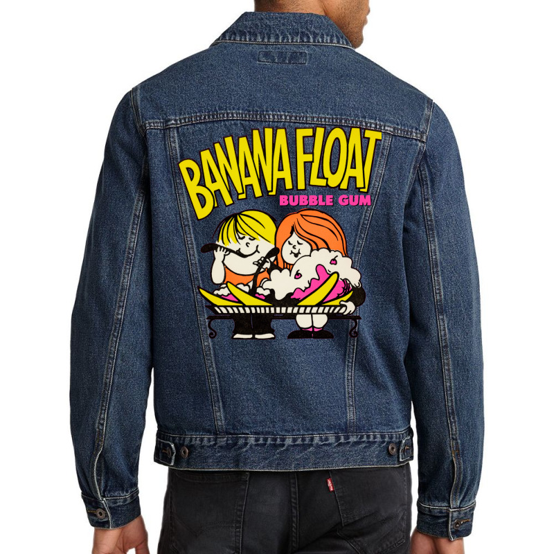 Banana Float Bubble Gum Men Denim Jacket by fujiogathb | Artistshot