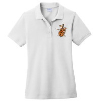 Cellist Cat Playing Cello Instrument Funny Gift For Violin Music Lover Ladies Polo Shirt | Artistshot