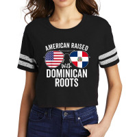 American Raised With Dominican Roots Dominican Rep Scorecard Crop Tee | Artistshot