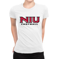 The  Northern Illinois Huskies Football, Wordmark, Ladies Fitted T-shirt | Artistshot