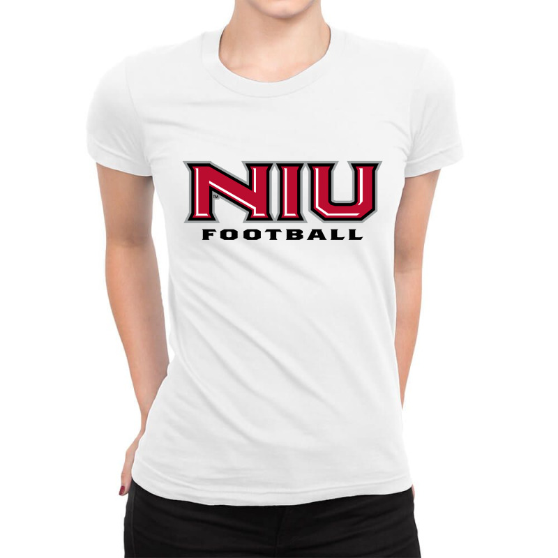 The  Northern Illinois Huskies Football, Wordmark, Ladies Fitted T-Shirt by viscaro | Artistshot