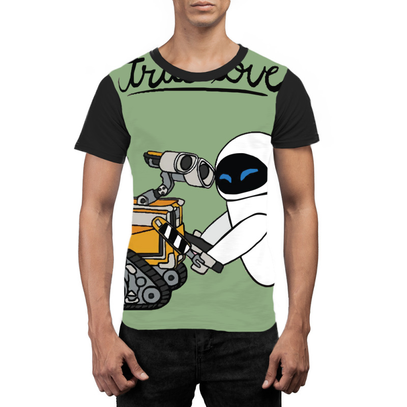 Wall E And Eve   True Love Graphic T-shirt | Artistshot