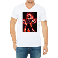 Super Saiyan God 1 V-neck Tee | Artistshot