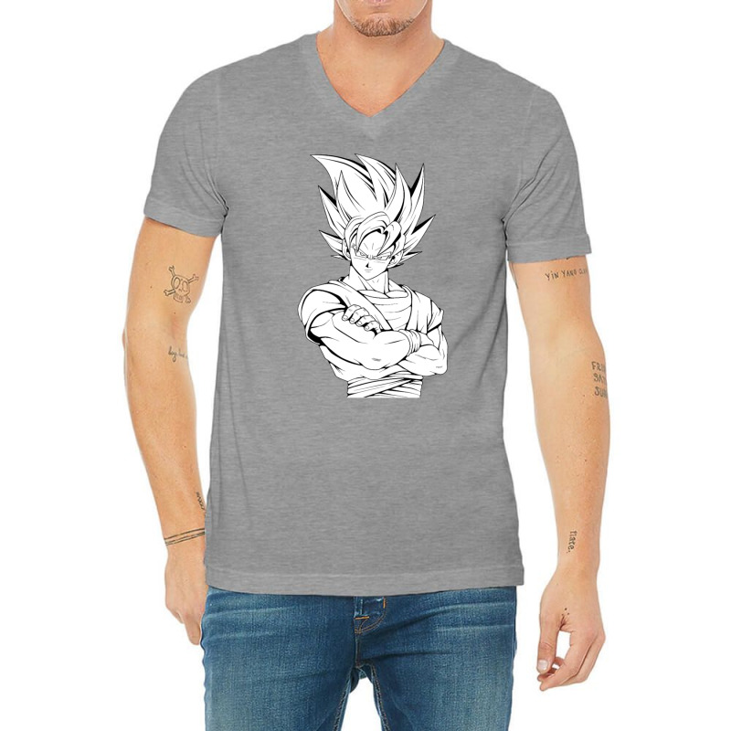 Goku Ssj V-neck Tee | Artistshot