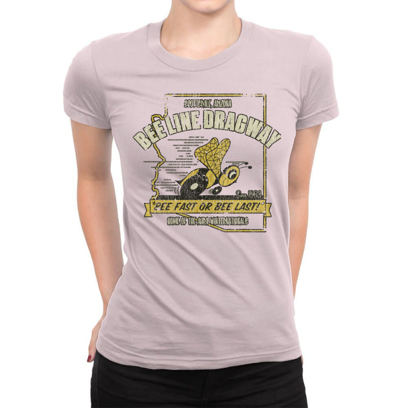 Bee Line Dragway Vintage Arizona Drag Racing Ladies Fitted T-Shirt by ioeleseil8 | Artistshot