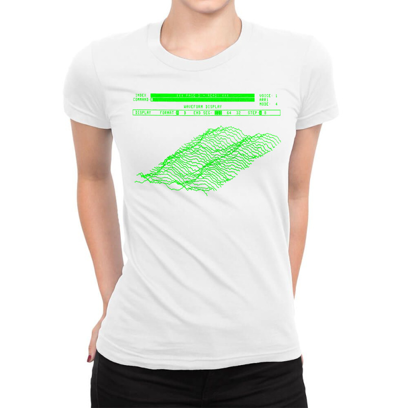 Fairlight Cmi   Page D Waveform Display Ladies Fitted T-Shirt by feuchtsilvere | Artistshot