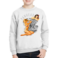 Hd Panhead Retro Pinup V Twin Engine Motorcycle 19 Youth Sweatshirt | Artistshot