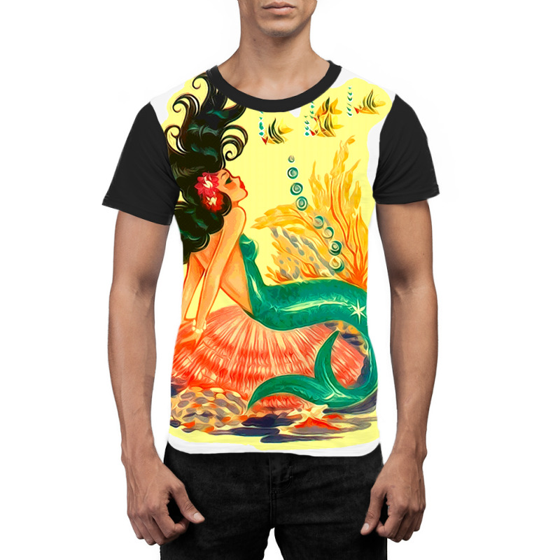 Mermaid Graphic T-shirt by peickkerberk | Artistshot