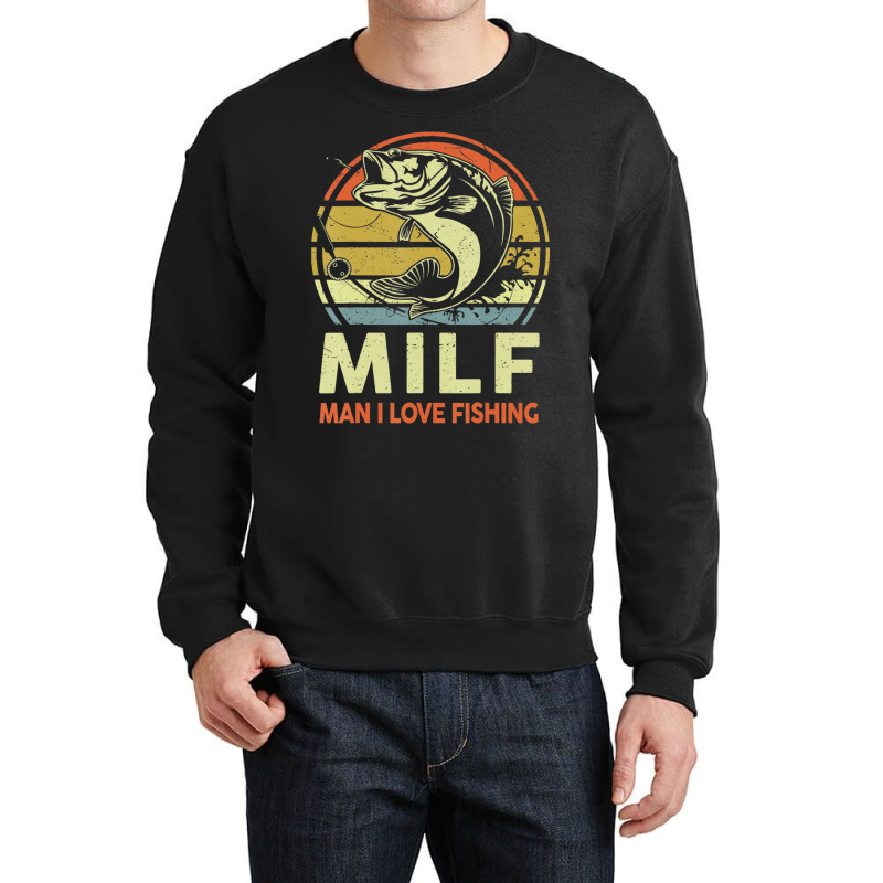 Mens Man I Love Fishing-shirt Fly Fish Fisherman B Crewneck Sweatshirt | Artistshot