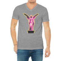 Desidero  Crying Angel  Vapowave Aesthetics V-neck Tee | Artistshot