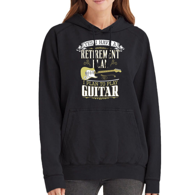 Guitar   Retirement Plan Vintage Hoodie | Artistshot