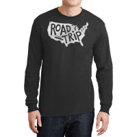 Road Trip Usa   Blue Long Sleeve Shirts | Artistshot