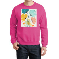 Ryleigh   Watercolor Flowers Abstract Painting Pat Crewneck Sweatshirt | Artistshot