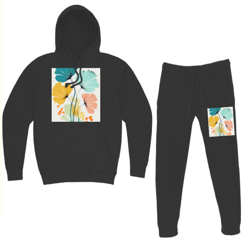 Ryleigh   Watercolor Flowers Abstract Painting Pat Hoodie & Jogger set by hermesginderq | Artistshot