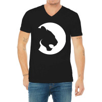 Cool Tiger Leopard Cougar Puma Head Face Animal Wi V-neck Tee | Artistshot