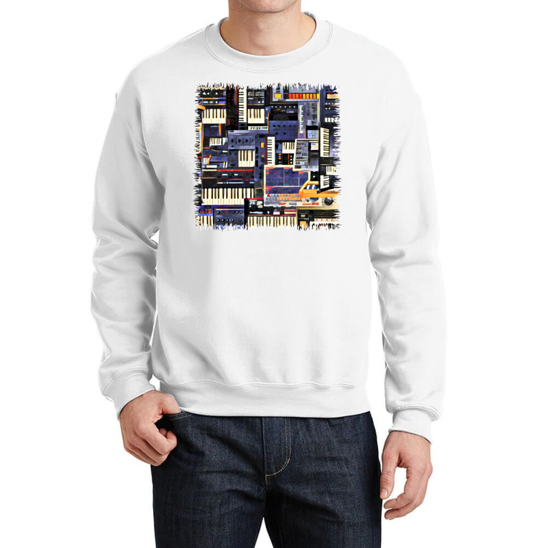 Synthesizer Lover Artwork Crewneck Sweatshirt | Artistshot