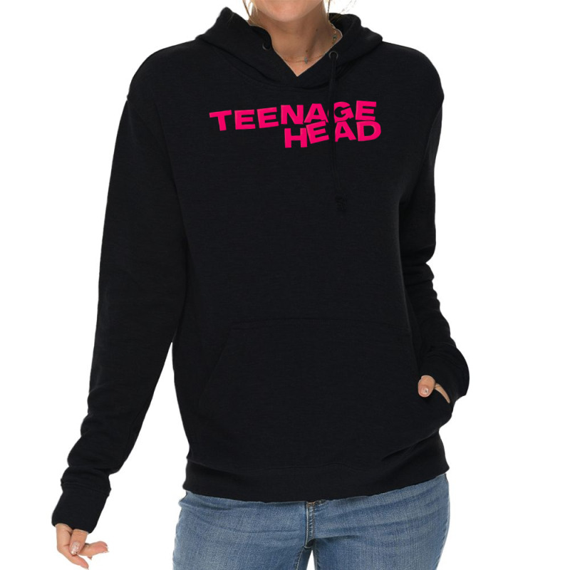 Teenage Head Print (pink) Plain Lightweight Hoodie by hermesginderq | Artistshot