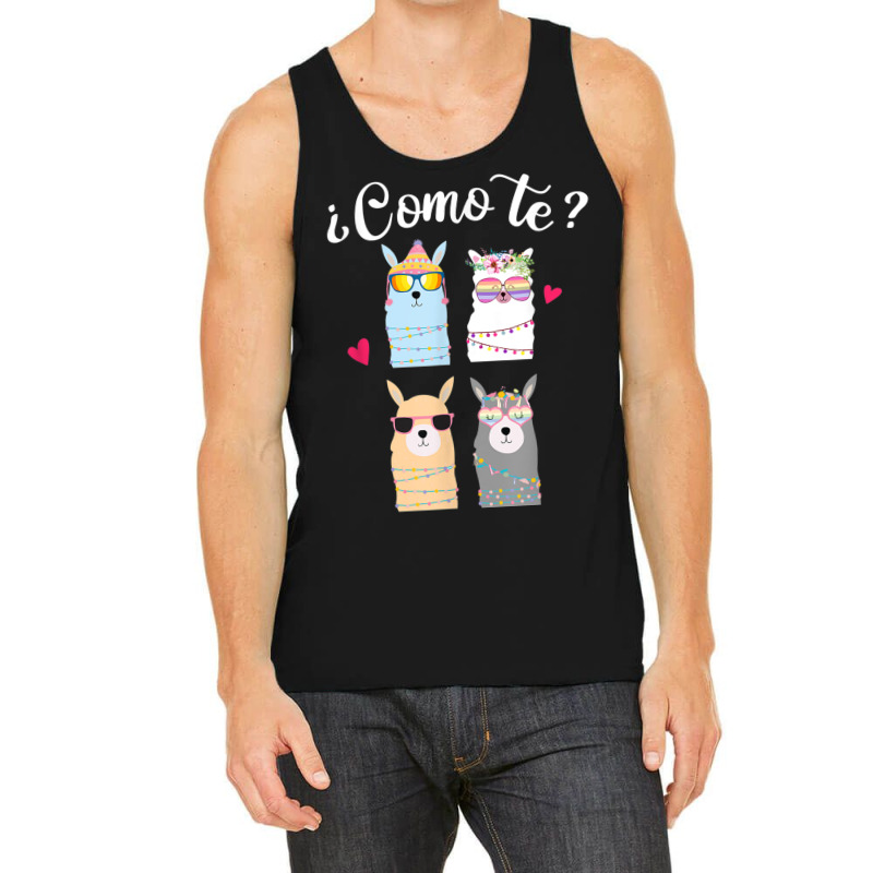 Como Te Llamas Funny Spanish Teacher Bilingual Tea Tank Top by africaka | Artistshot