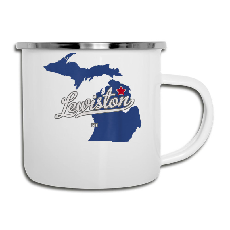 Lewiston Michigan Mi Map T Shirt Camper Cup | Artistshot