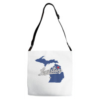 Lewiston Michigan Mi Map T Shirt Adjustable Strap Totes | Artistshot