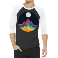 Whimsical Mountains 3/4 Sleeve Shirt | Artistshot