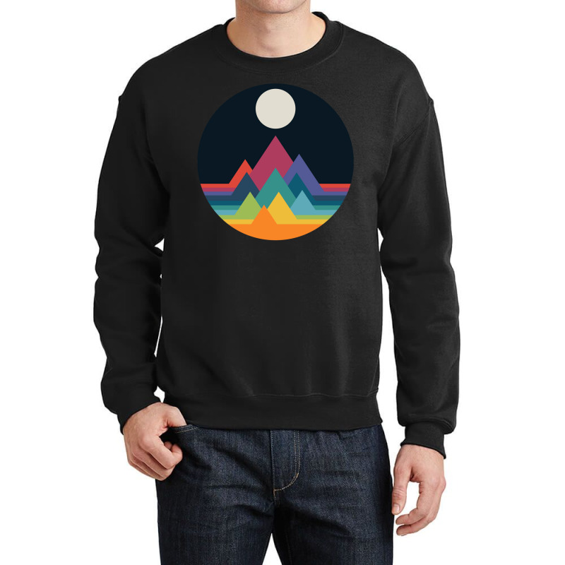 Whimsical Mountains Crewneck Sweatshirt by hermesginderq | Artistshot