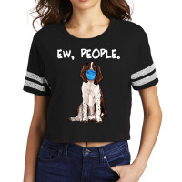 English Springer Spaniel Ew People Dog Wearing Fac Scorecard Crop Tee | Artistshot