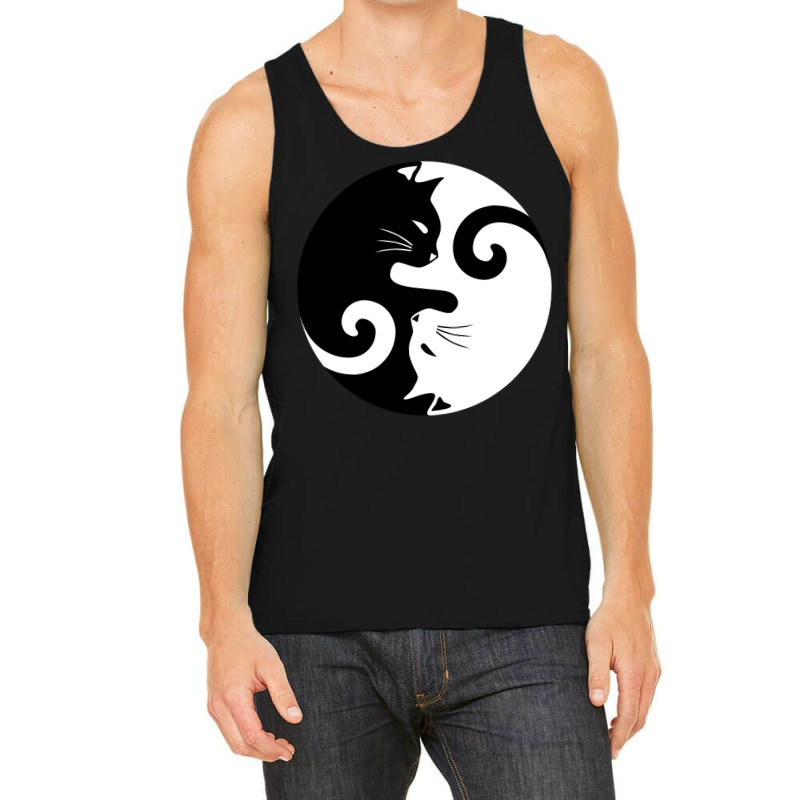 Ying Yang Cats   Black & White Tank Top by hermesginderq | Artistshot