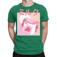 Japanese Aesthetics Kawaii Strawberry Milk Shake T-shirt | Artistshot