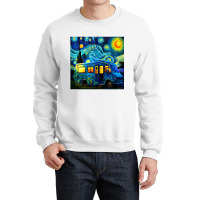 Caravan Camping Rv Trailer Van Starry Night Van Go Crewneck Sweatshirt | Artistshot